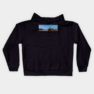 Tractor on the beach Kids Hoodie